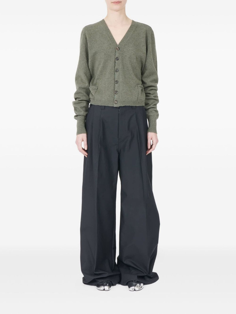 Maison Margiela puff-sleeve button cardigan outlook