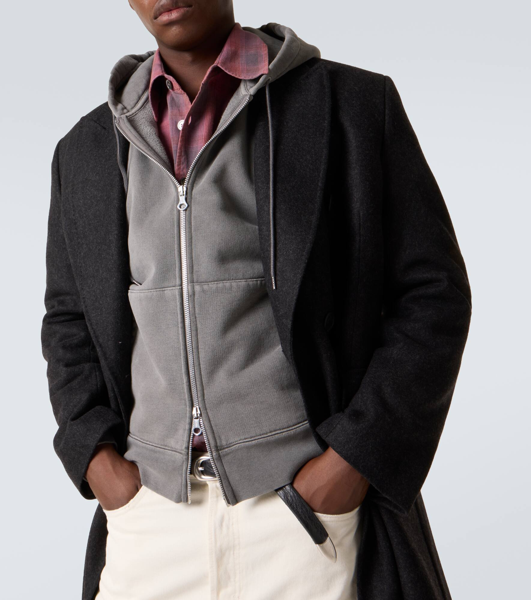 Rascal cotton fleece zip-up hoodie - 5