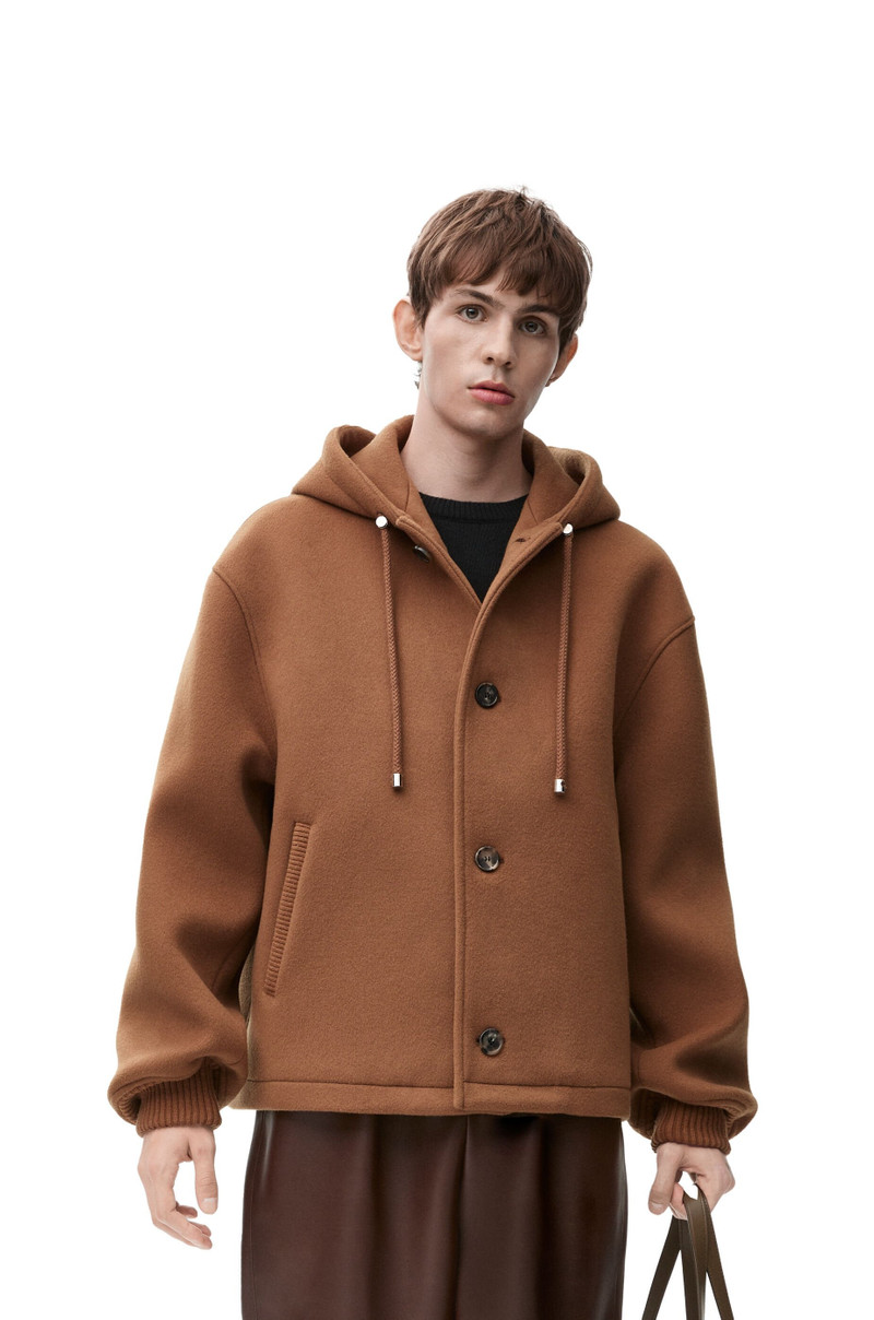 Hooded jacket in wool 3