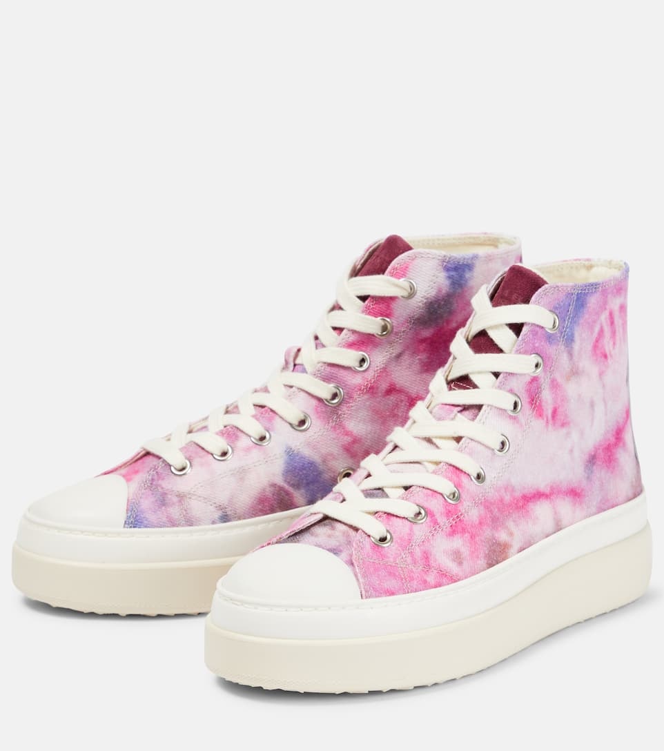 Austin printed high-top sneakers - 5