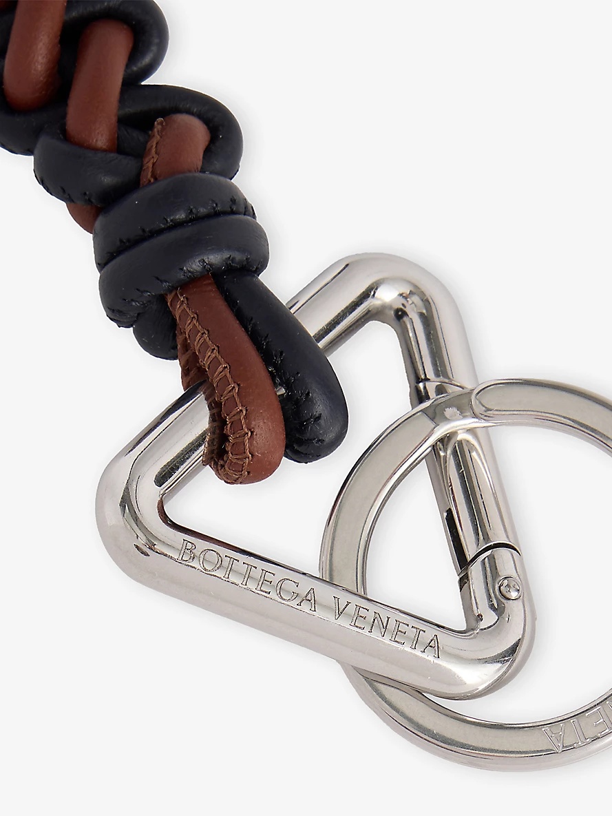 Scoubidou Braid Chunky Leather Keyring - 2