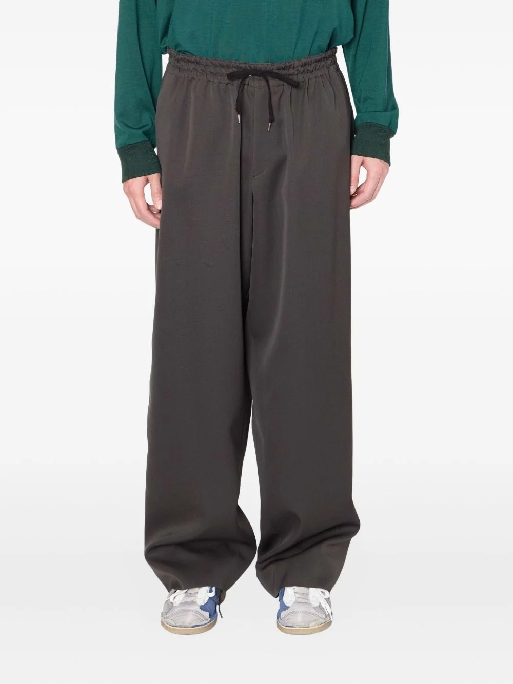 drawstring-waist trousers - 1
