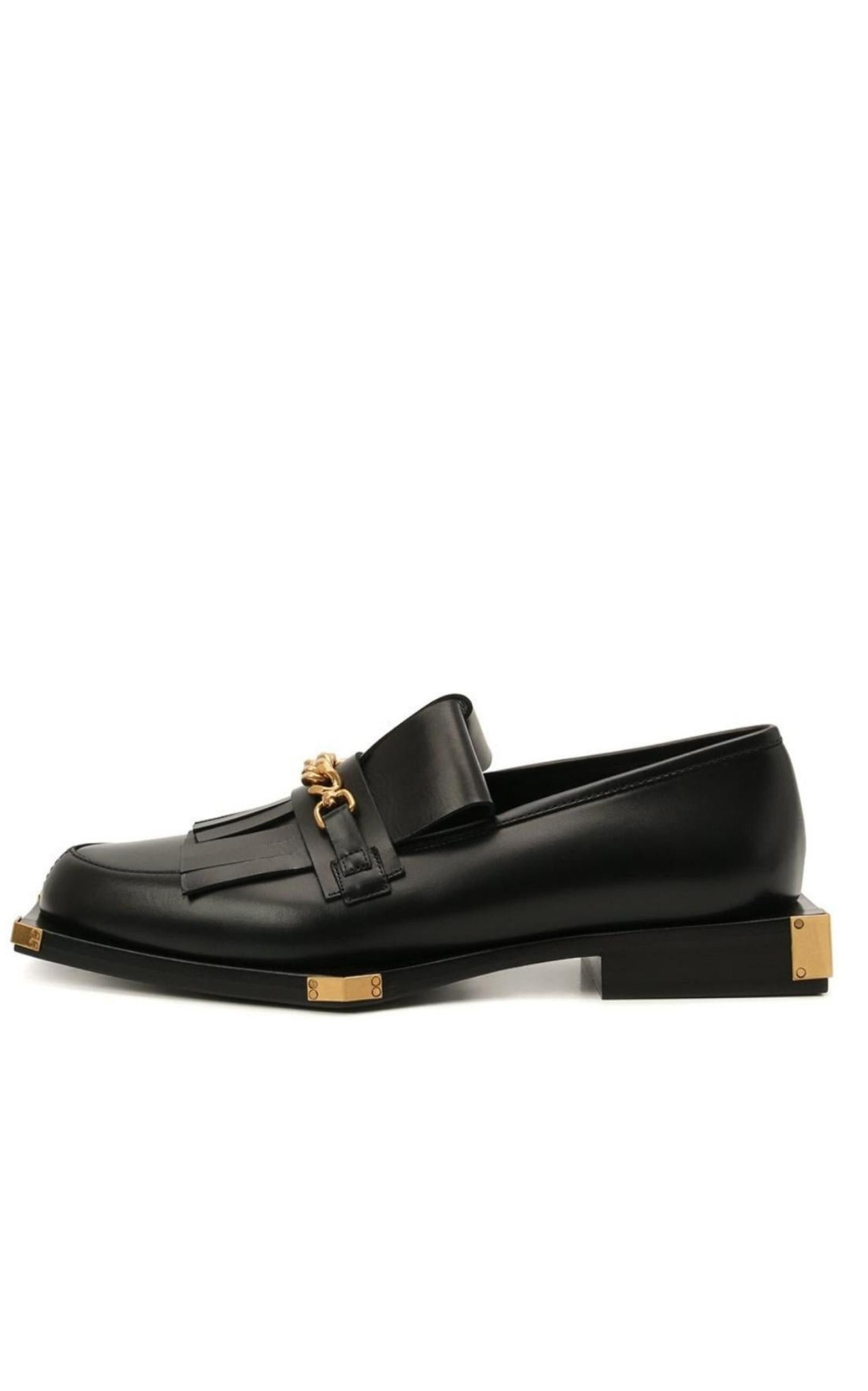 Black Tomi Leather Loafers - 3