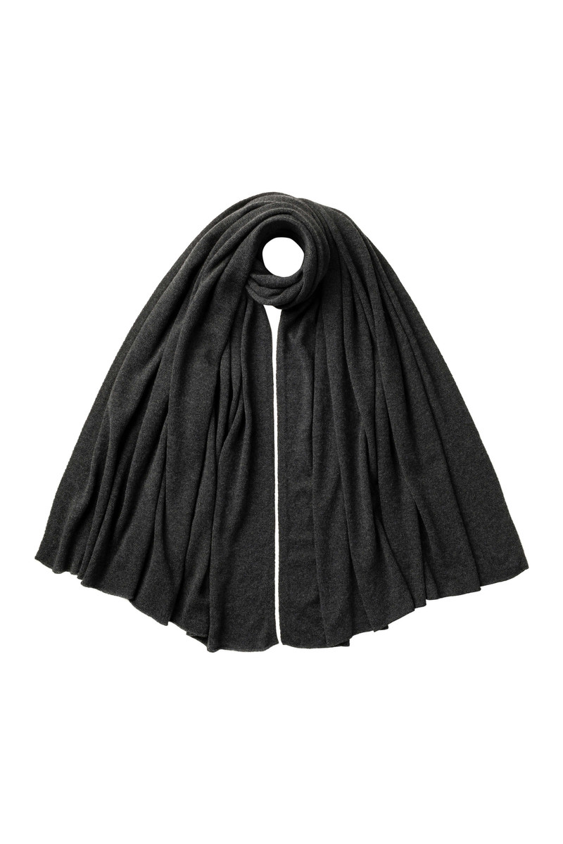 Gauzy Cashmere Grey Travel Stole 1