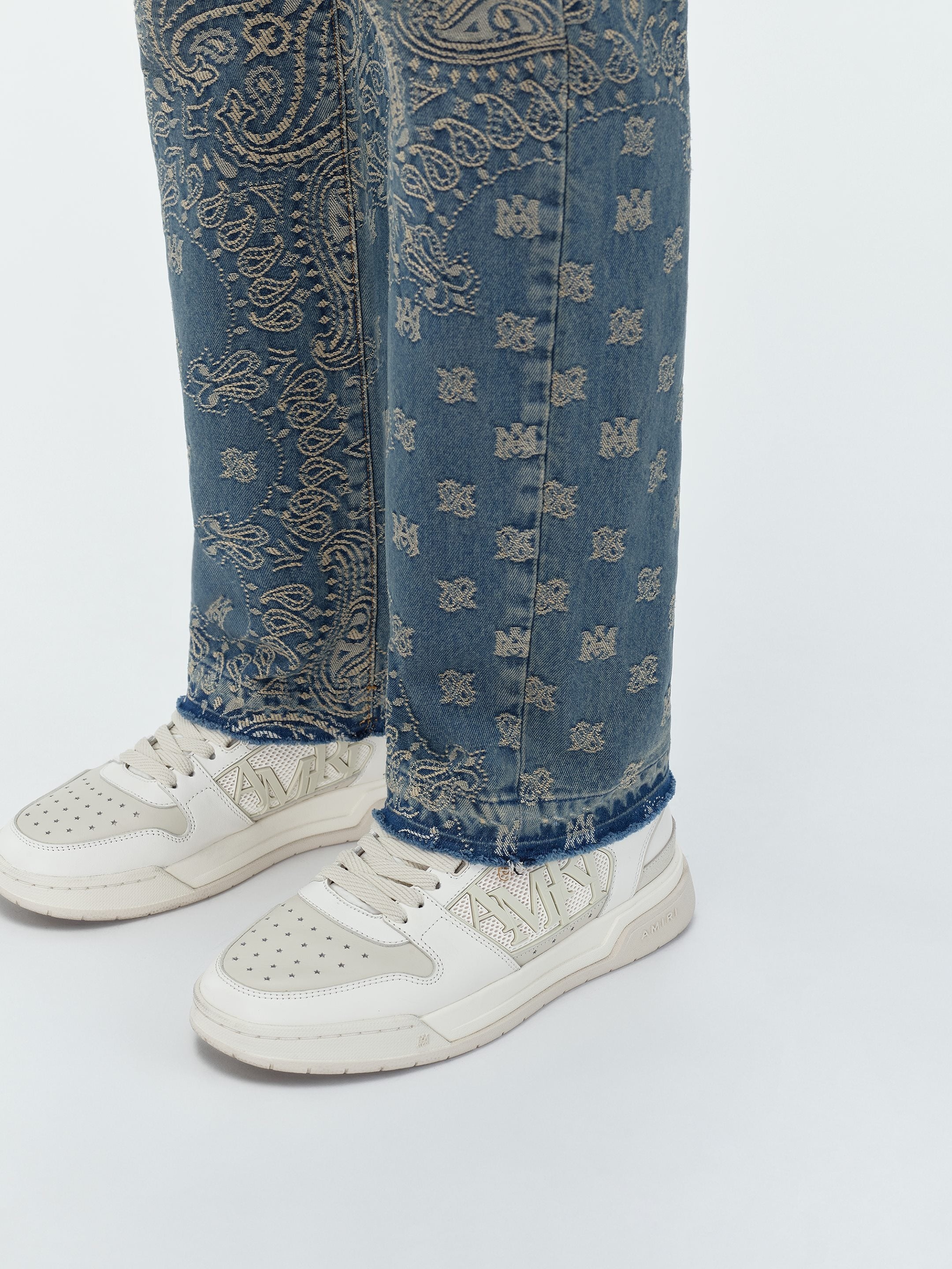 BANDANA JACQUARD STRAIGHT JEAN - 8