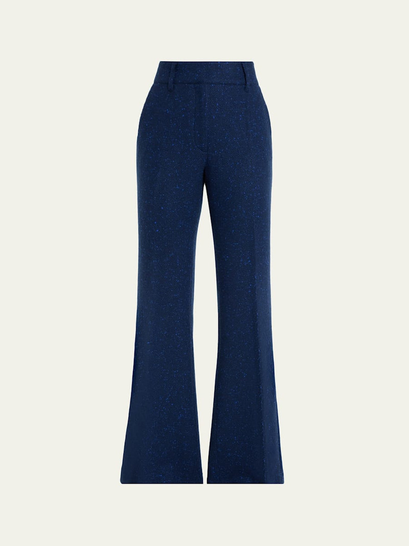 Rhein Speckled Tweed Flare Pants 1