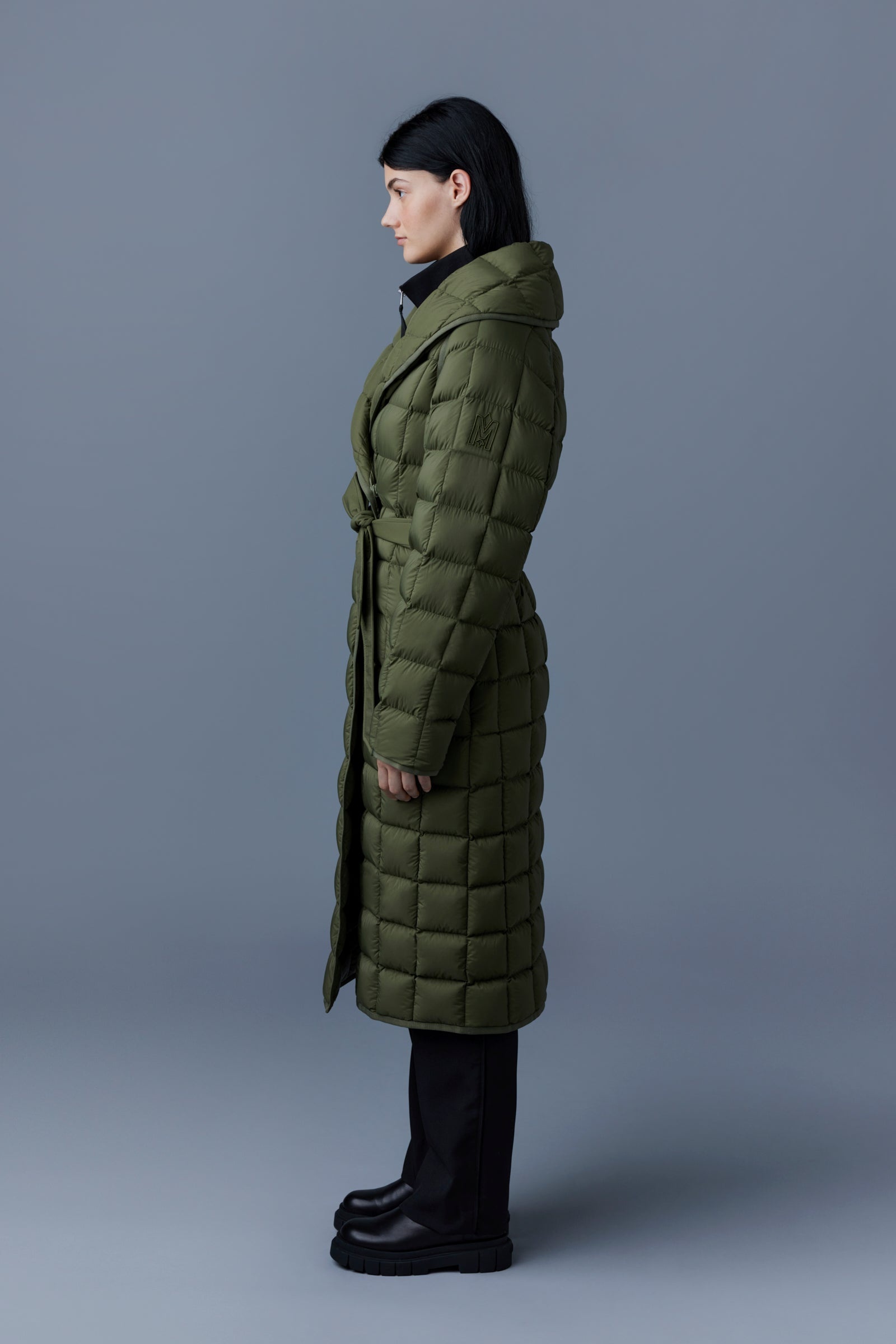 ALLEGRA Matte light down wrap coat - 3