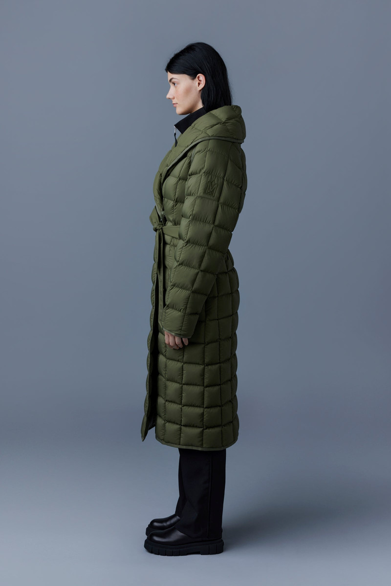 ALLEGRA Matte light down wrap coat 3
