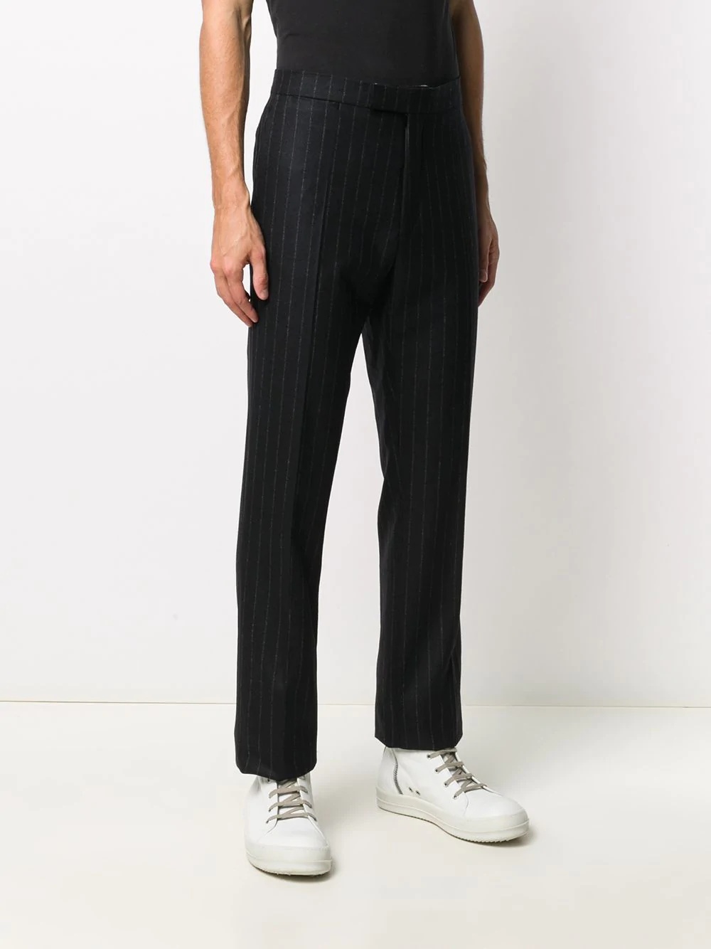 slim-fit pinstripe trousers - 3