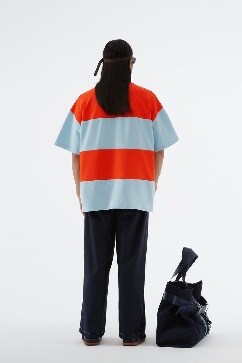 ORANGE & AZURE OVER T-SHIRT 4