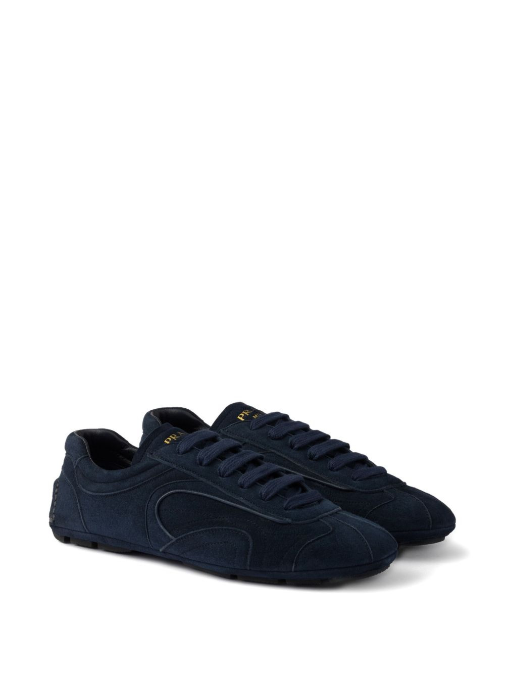 suede lace-up sneakers - 2