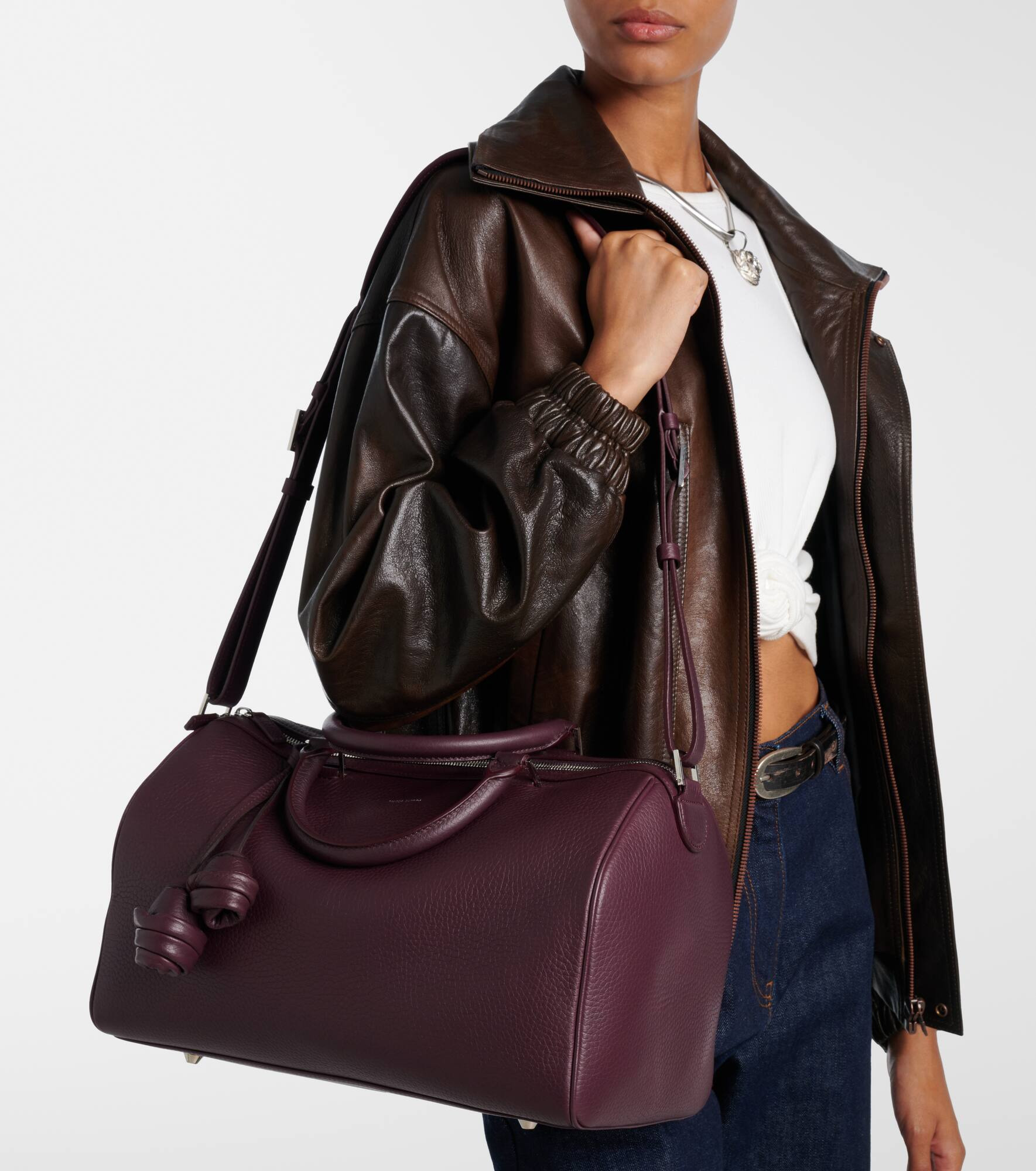 Varsovia leather duffel bag - 6