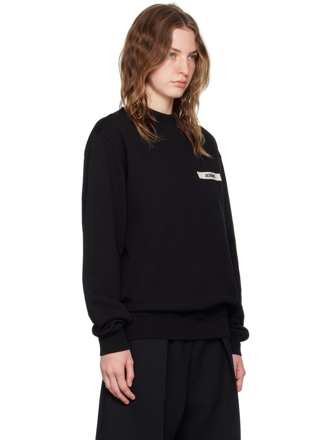 Black Les Classiques 'Le sweatshirt Gros Grain' Sweatshirt - 2