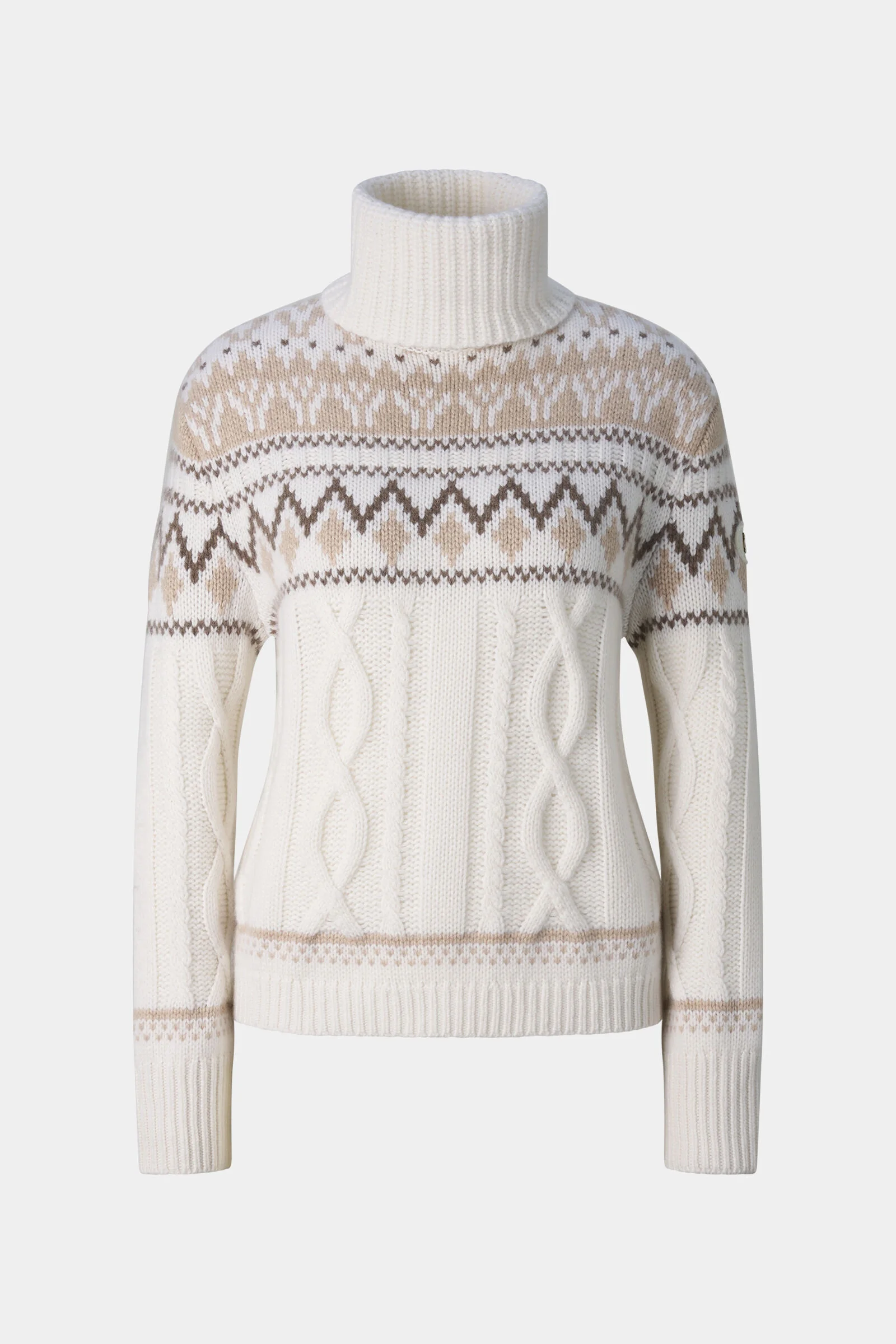 Lorely Cashmere Sweater in Off-White/Beige - 1