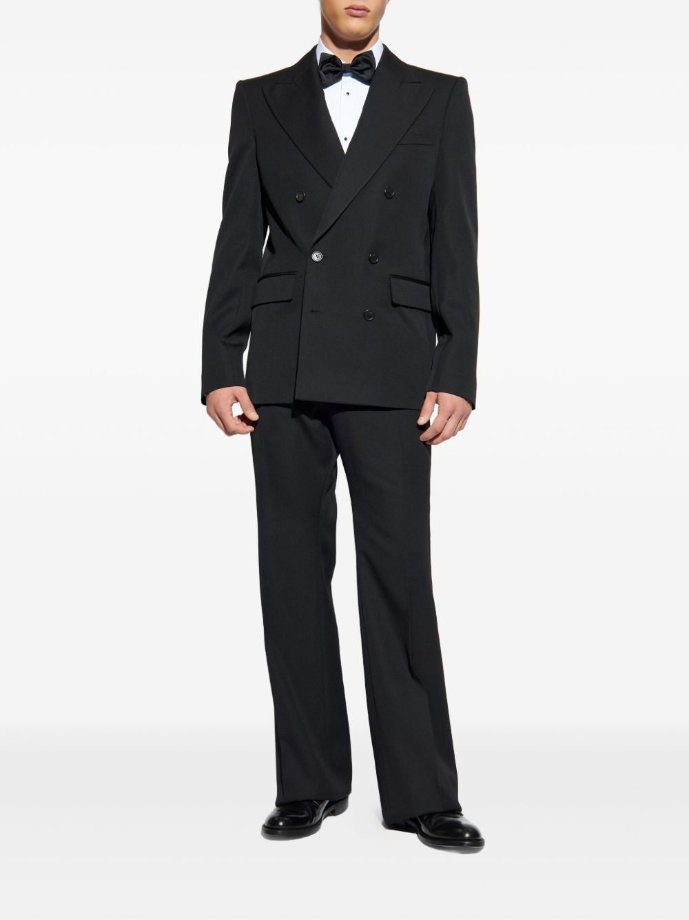 double-breasted wool suit - 2