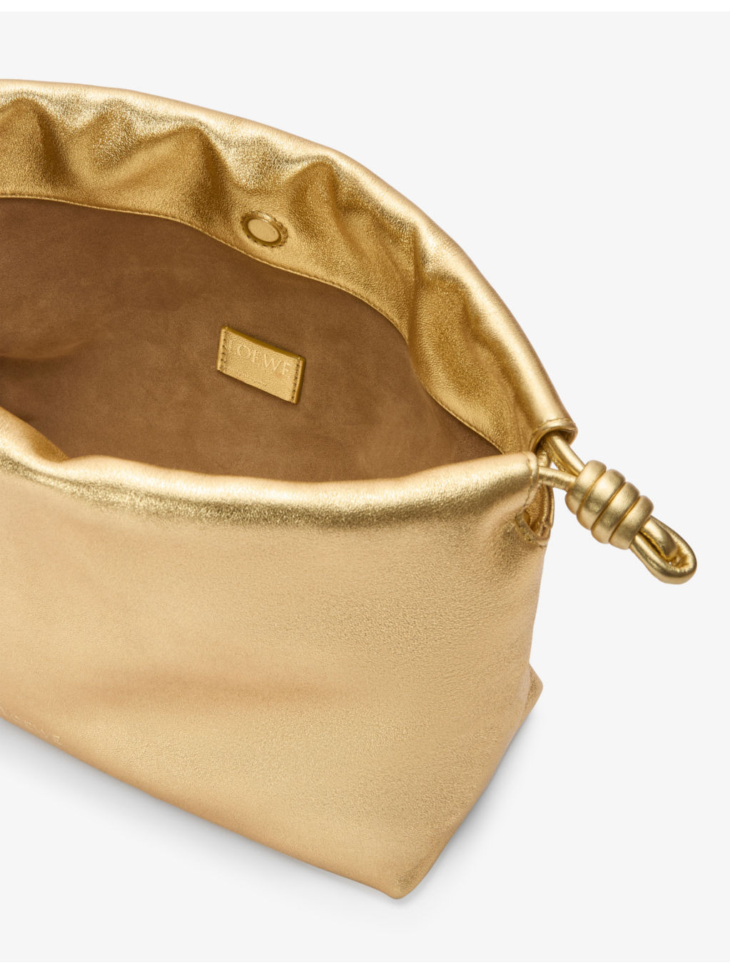 Flamenco Metallic Medium Leather Shoulder Bag - 5
