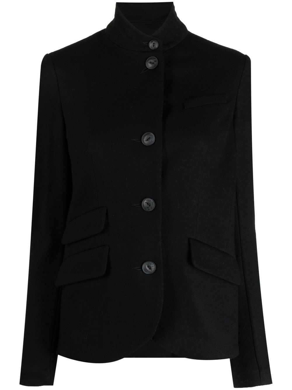 wool high-neck jacket - 1