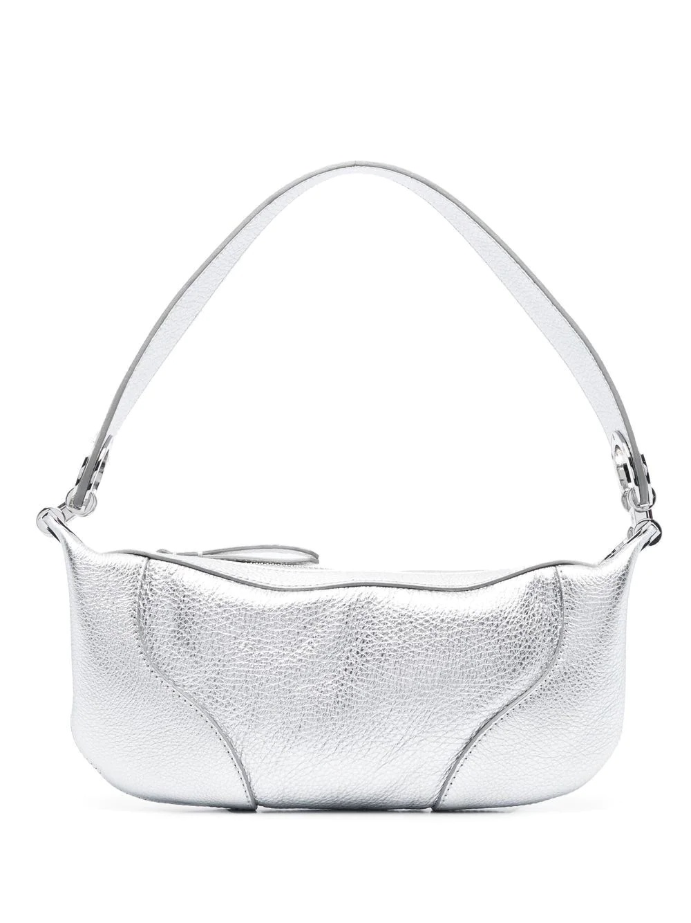 metallic-effect leather shoulder bag - 1