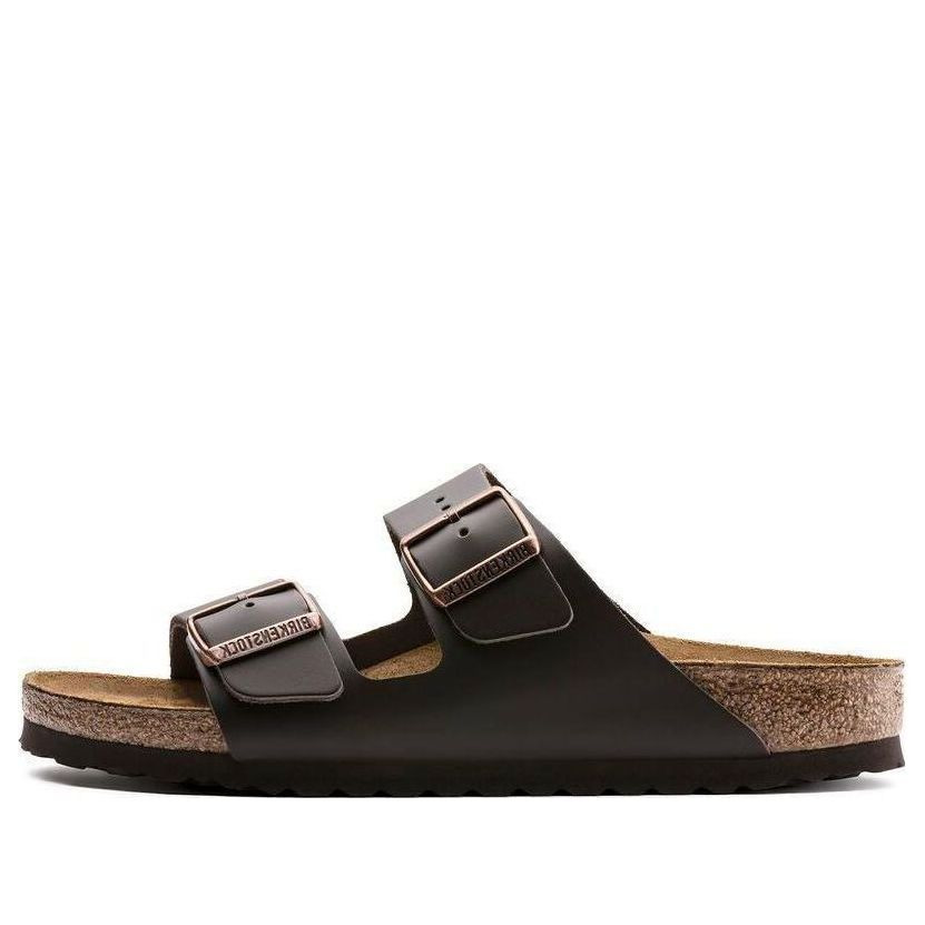 Birkenstock Arizona Natural Leather Narrow Fit Sandals 'Dark Brown' 0051103 - 1