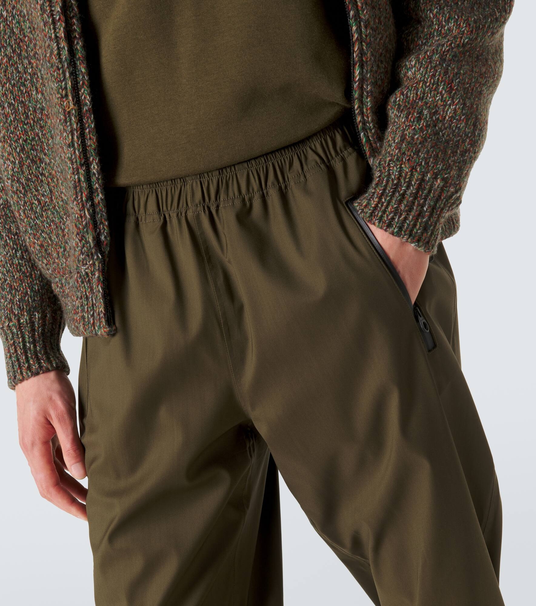 Wool-blend technical sweatpants - 6