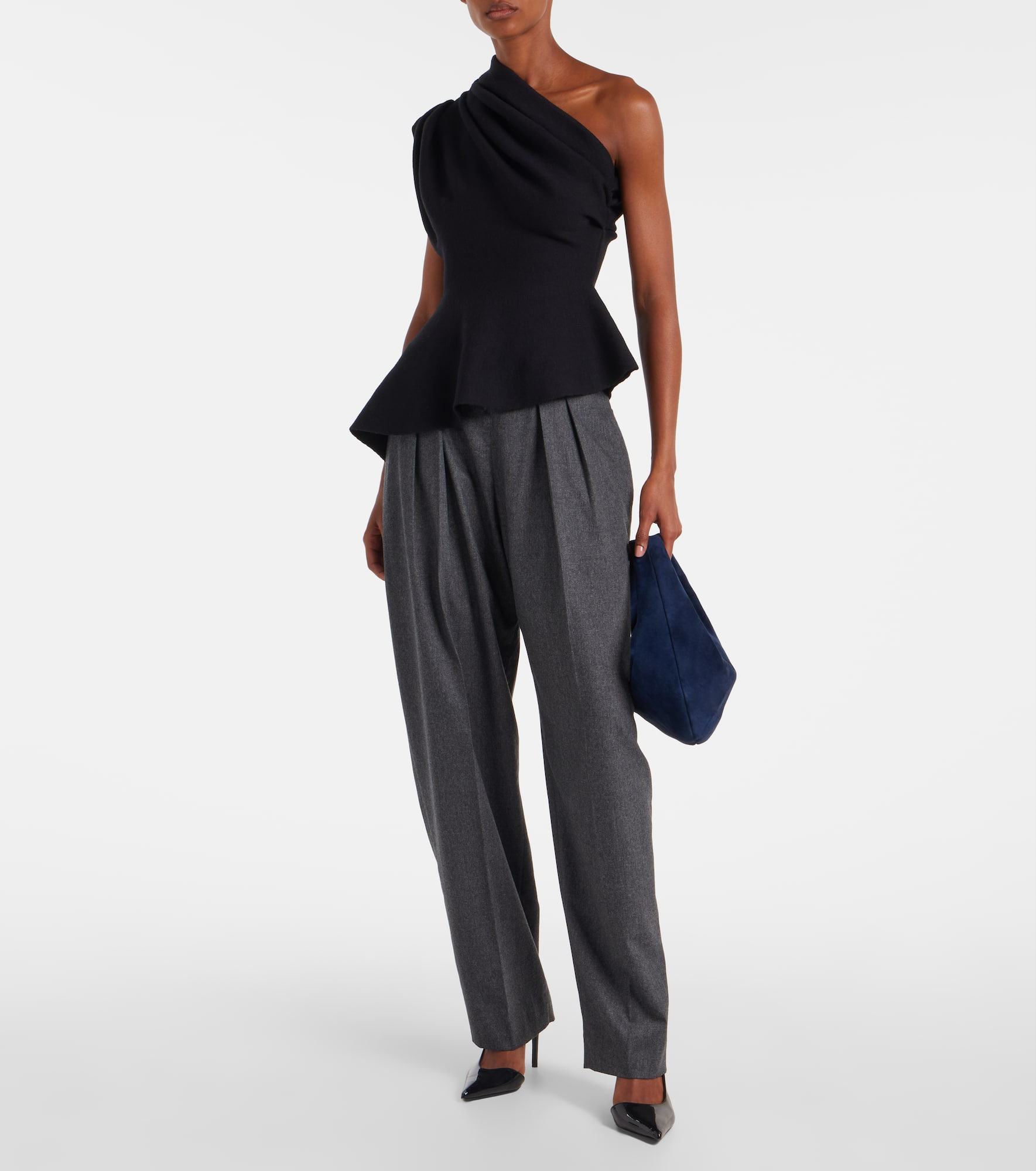 Olivia Medium suede shoulder bag - 5