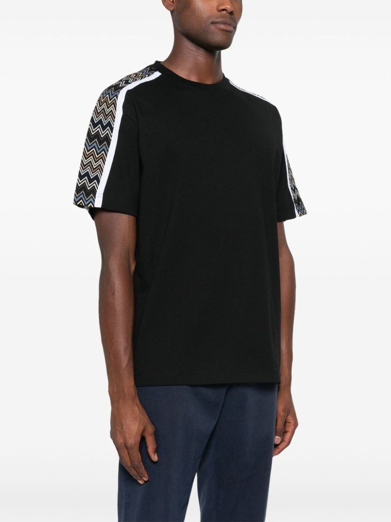 zigzag-panel T-shirt 3