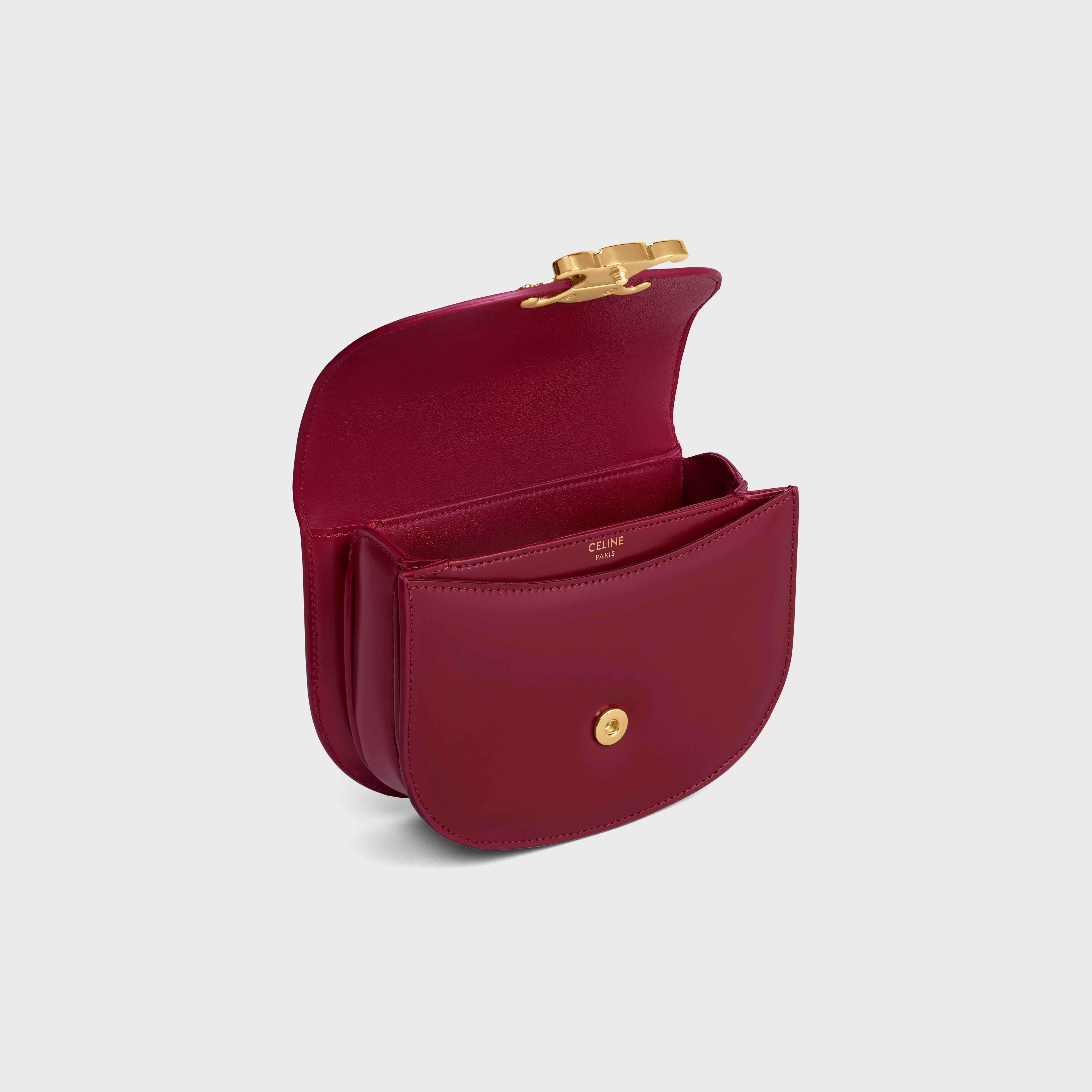 関税込 CELINE MINI BESACE CLEA in SHINY CALFSKIN MINI BESACE CLEA in SHINY CALFSKIN - PETAL | CELINE