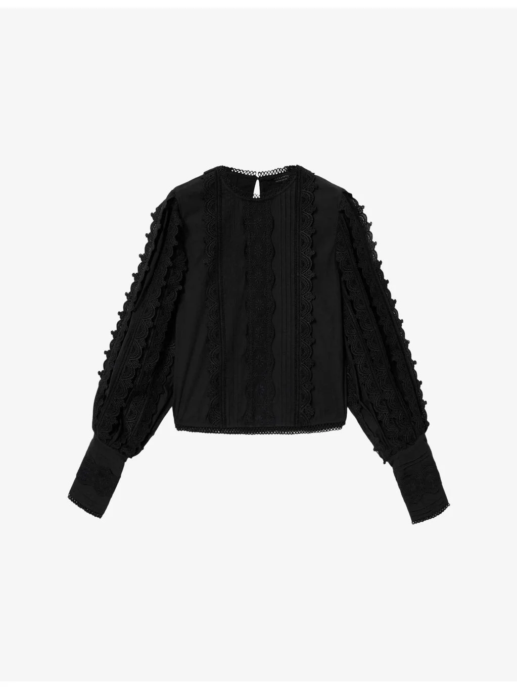 Hart Lace-Trim Cotton Blouse - 1