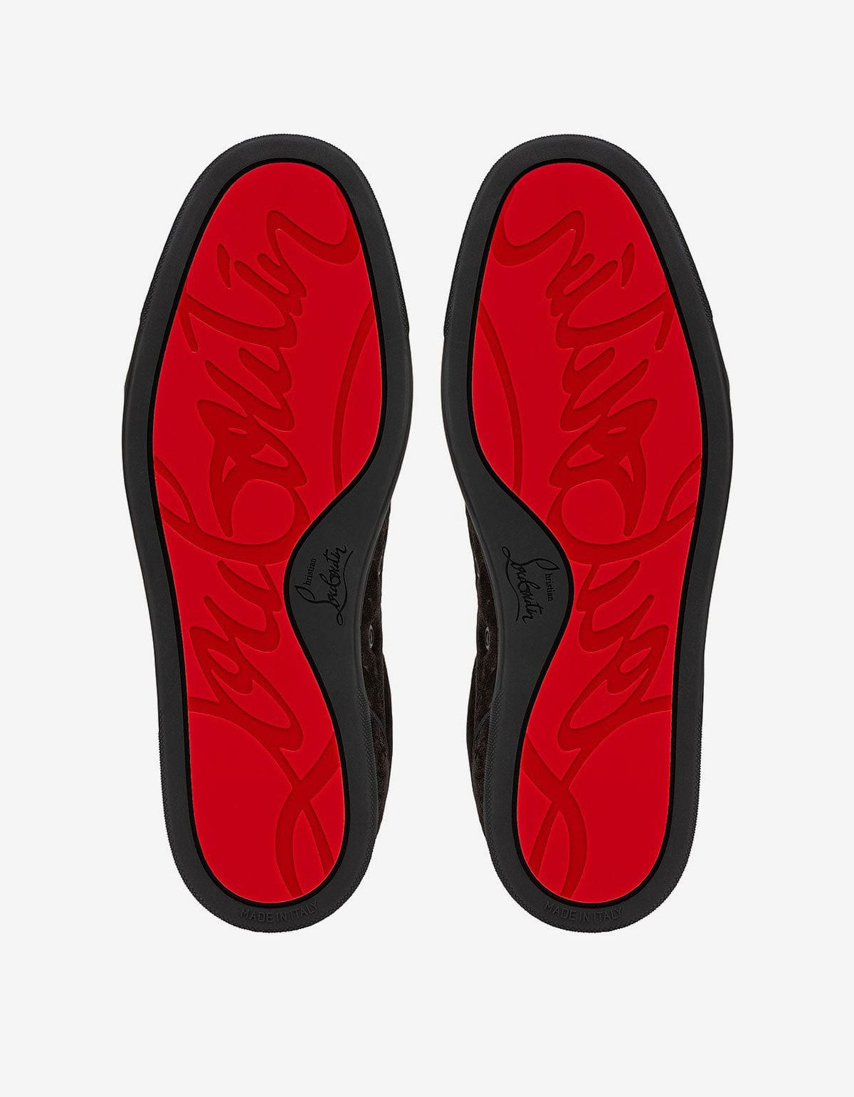 Christian Louboutin Louis Junior Black Braided Trainers - 3