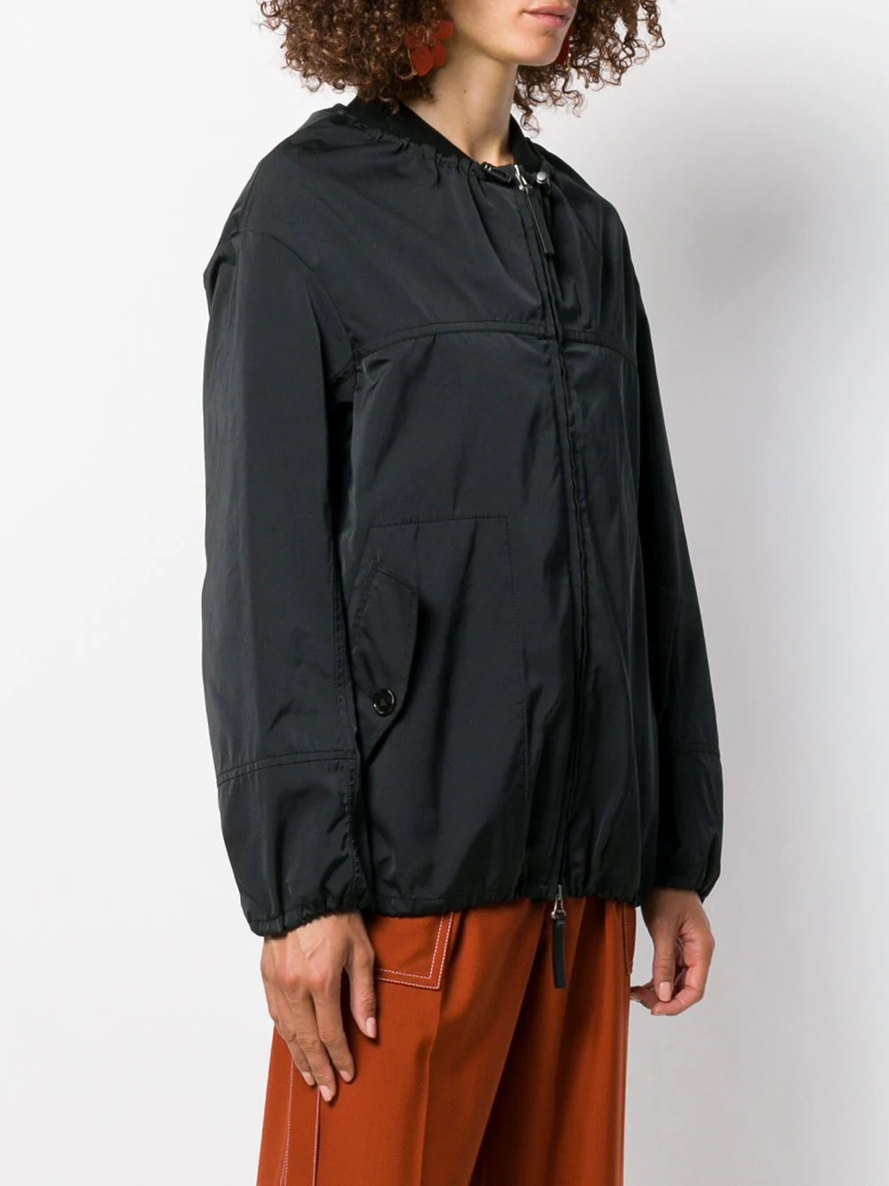 drawstring bomber jacket - 3