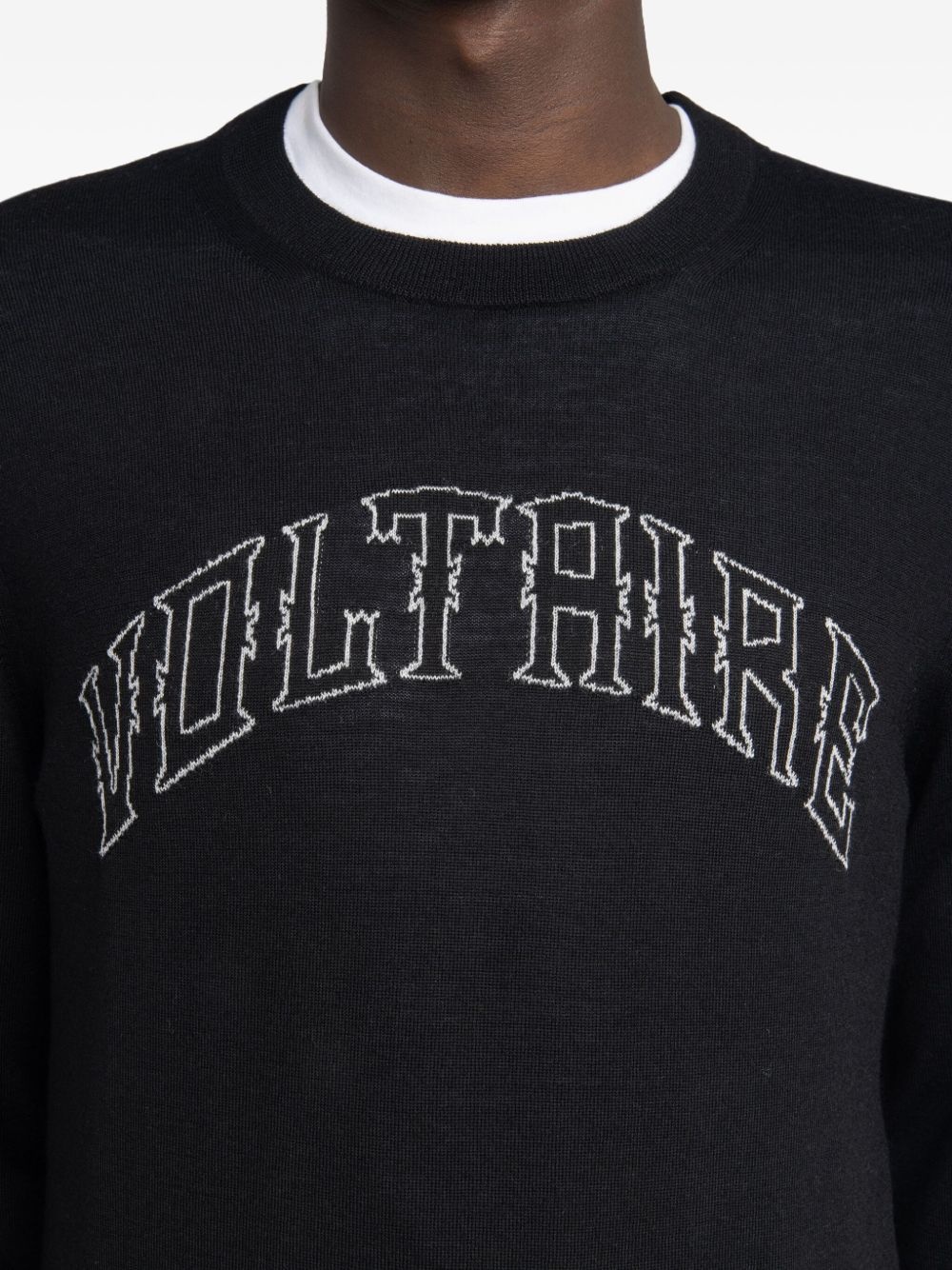 logo wool sweater - 5
