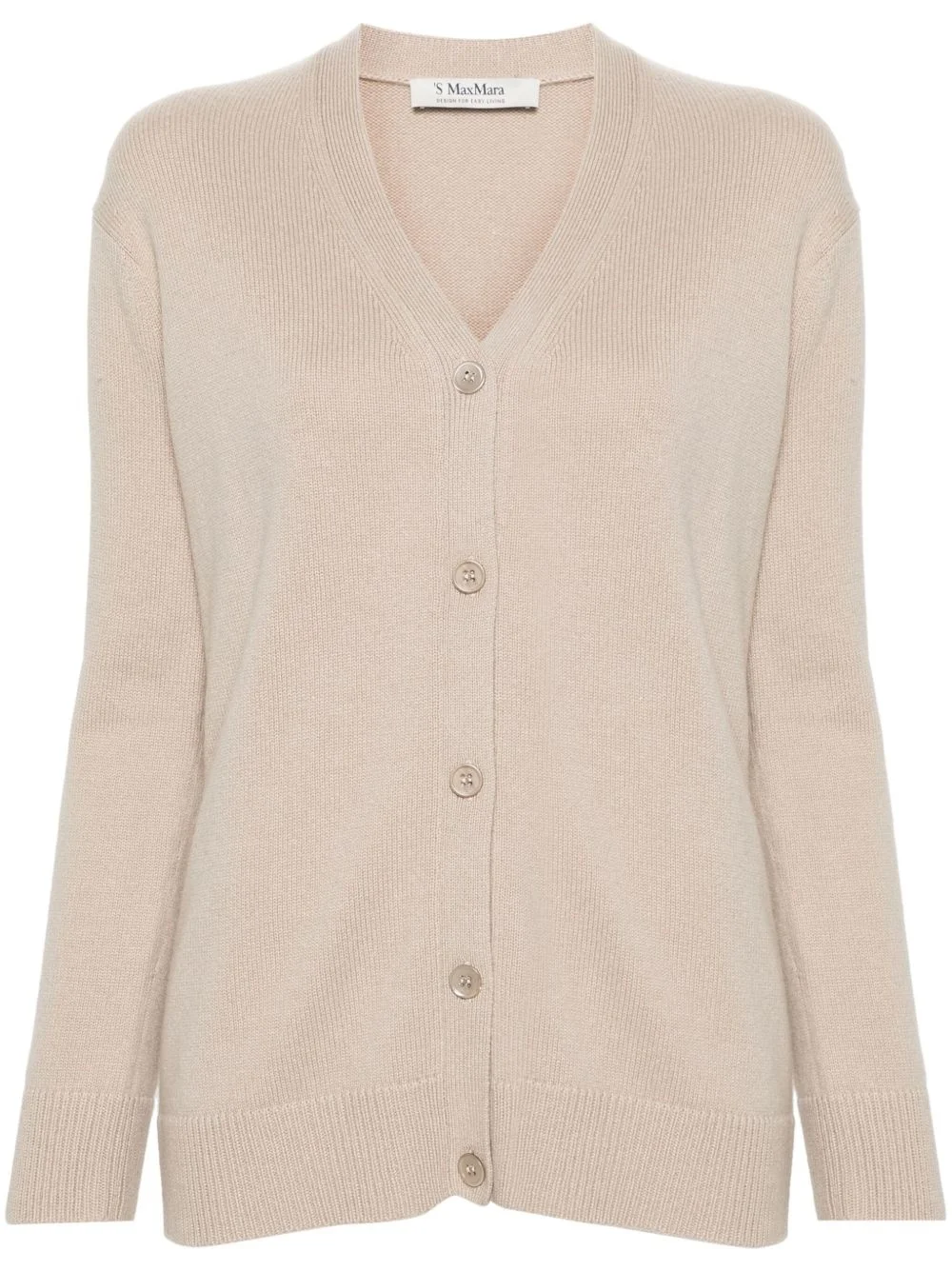 button-up wool-blend cardigan - 1