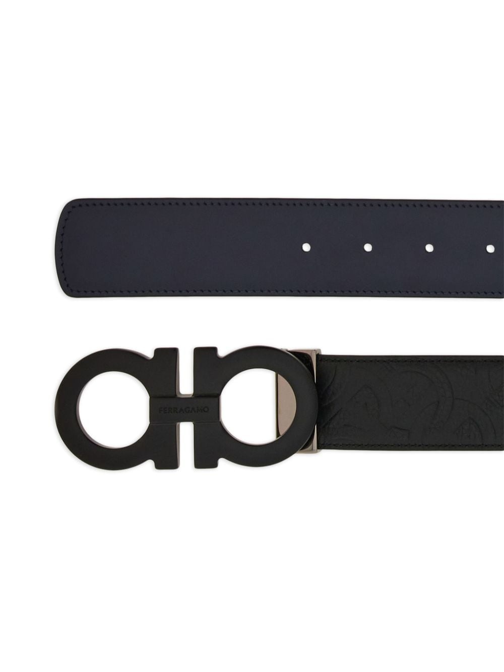 Gancini reversible leather belt - 2