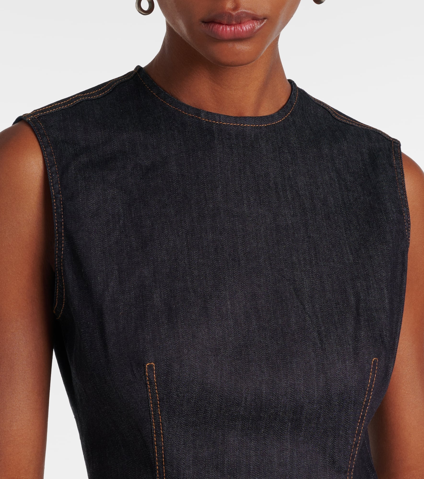 Denka denim midi dress - 4