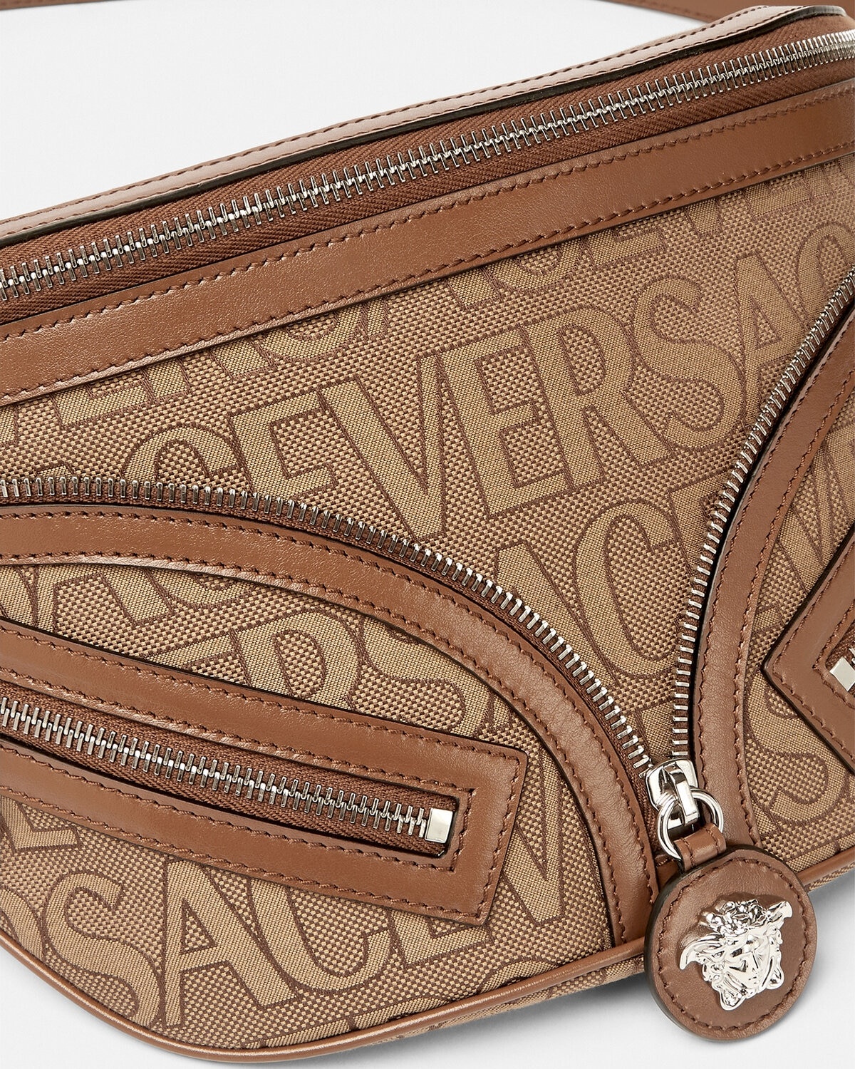 Versace Allover Repeat Hobo Belt Bag - 5