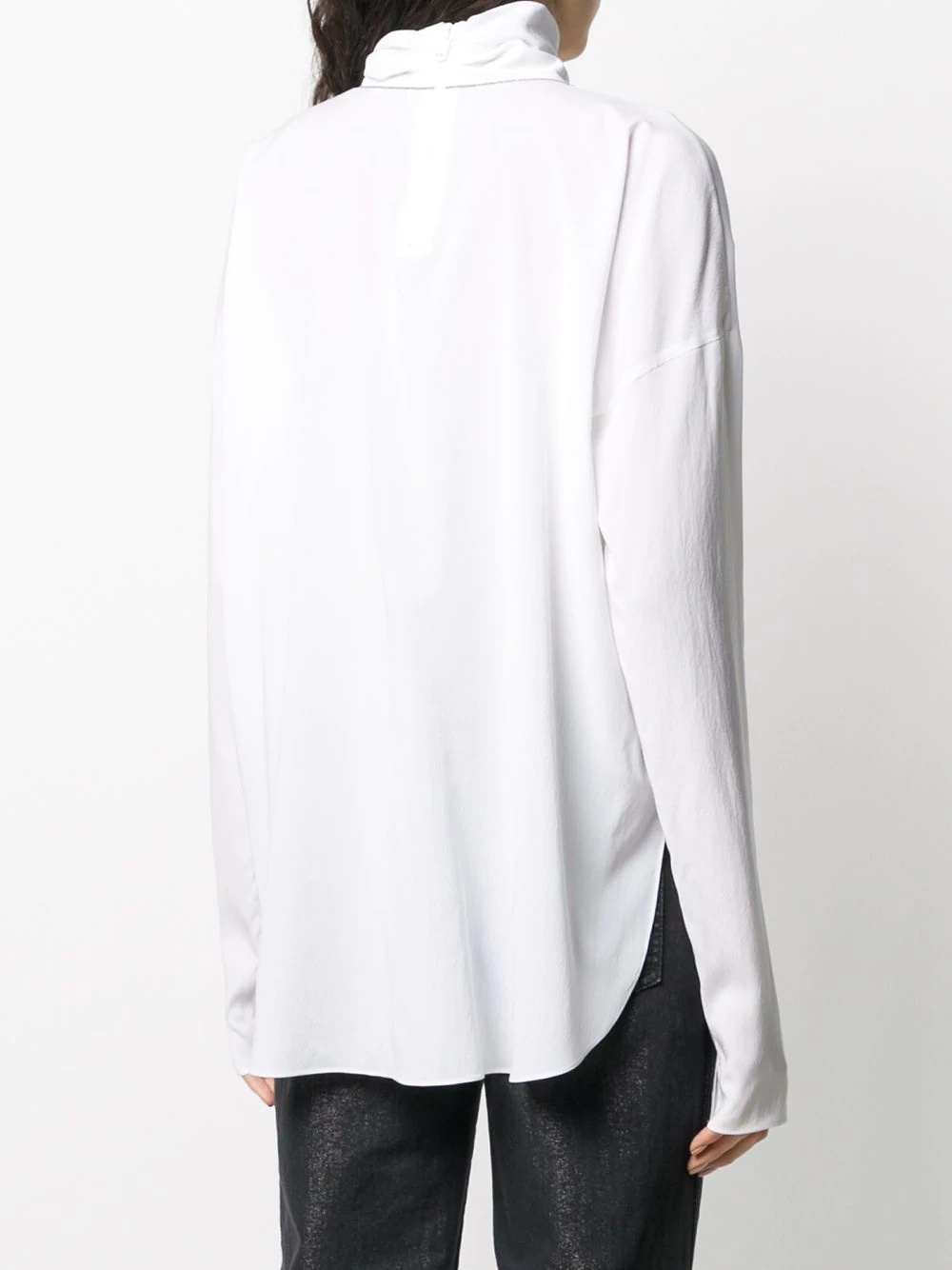 high-neck blouse - 4