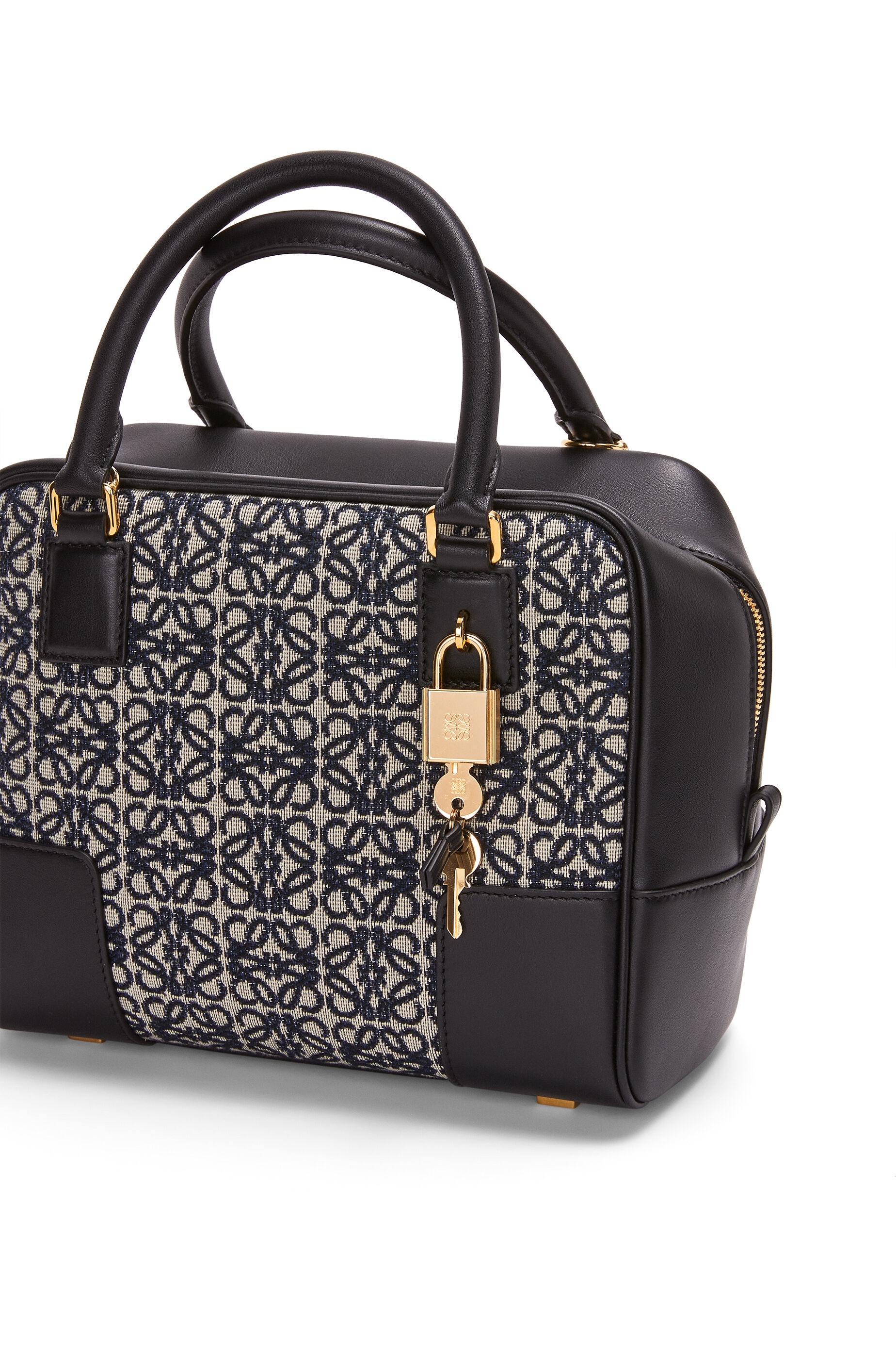 Amazona 19 square bag in Anagram jacquard and calfskin - 8