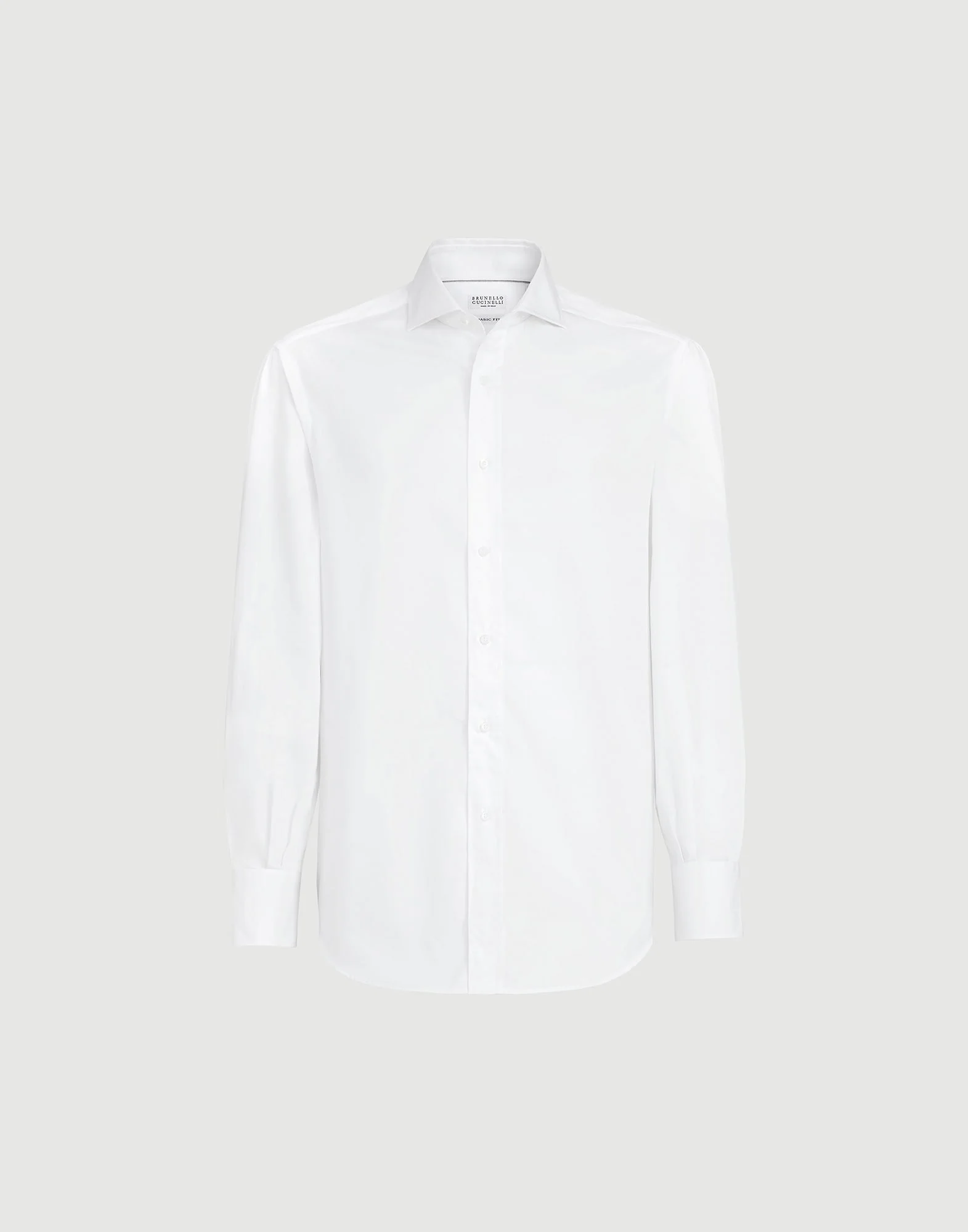 Twill shirt with spread collar - 1