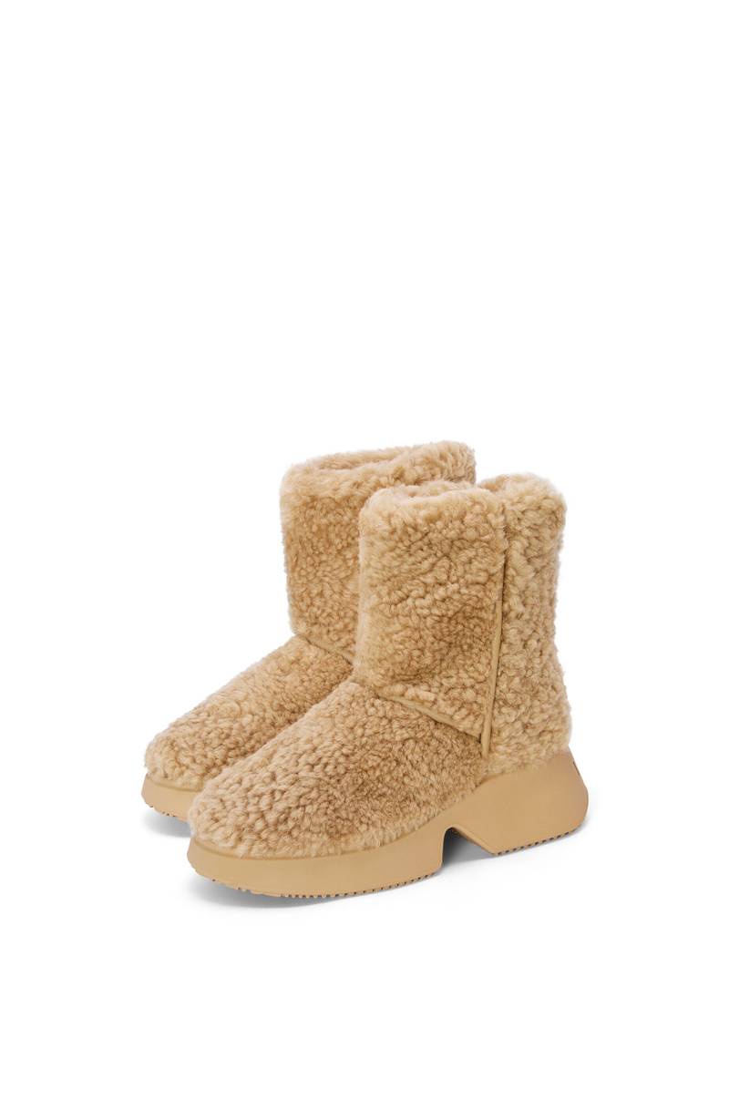 Loewe Wedge boot in shearling outlook