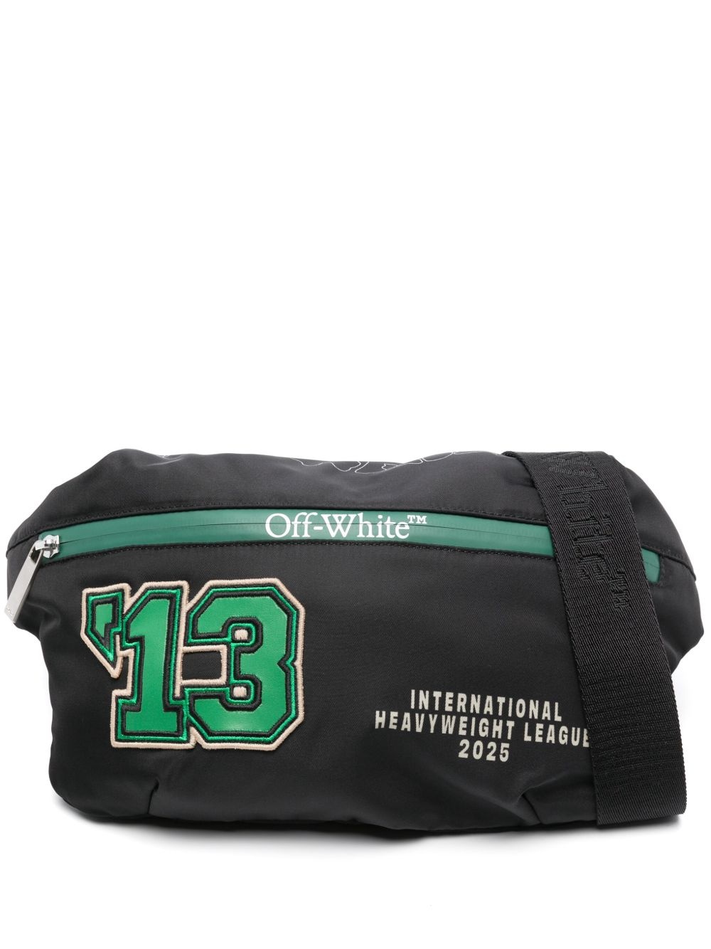logo-print belt bag - 1
