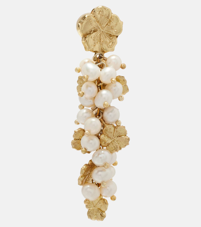ALÉMAIS Team Spirit gold-plated earrings outlook
