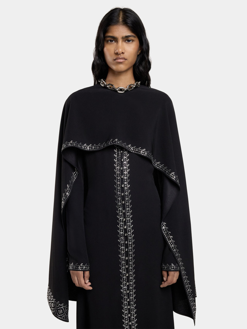 rabanne EMBELLISHED LONG DRESS IN SATIN CREPE outlook