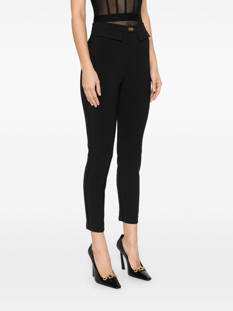 logo-plaque slim-fit trousers 3