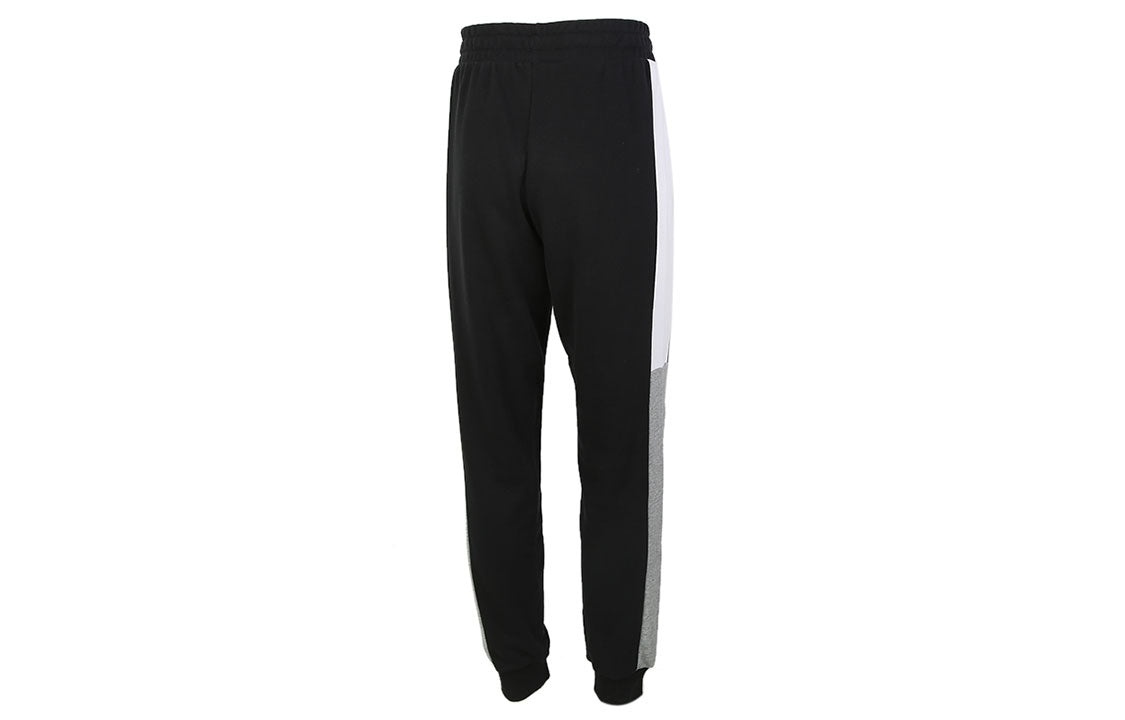 PUMA Block Sweatpants 'Black White Grey' 587158-01 - 2