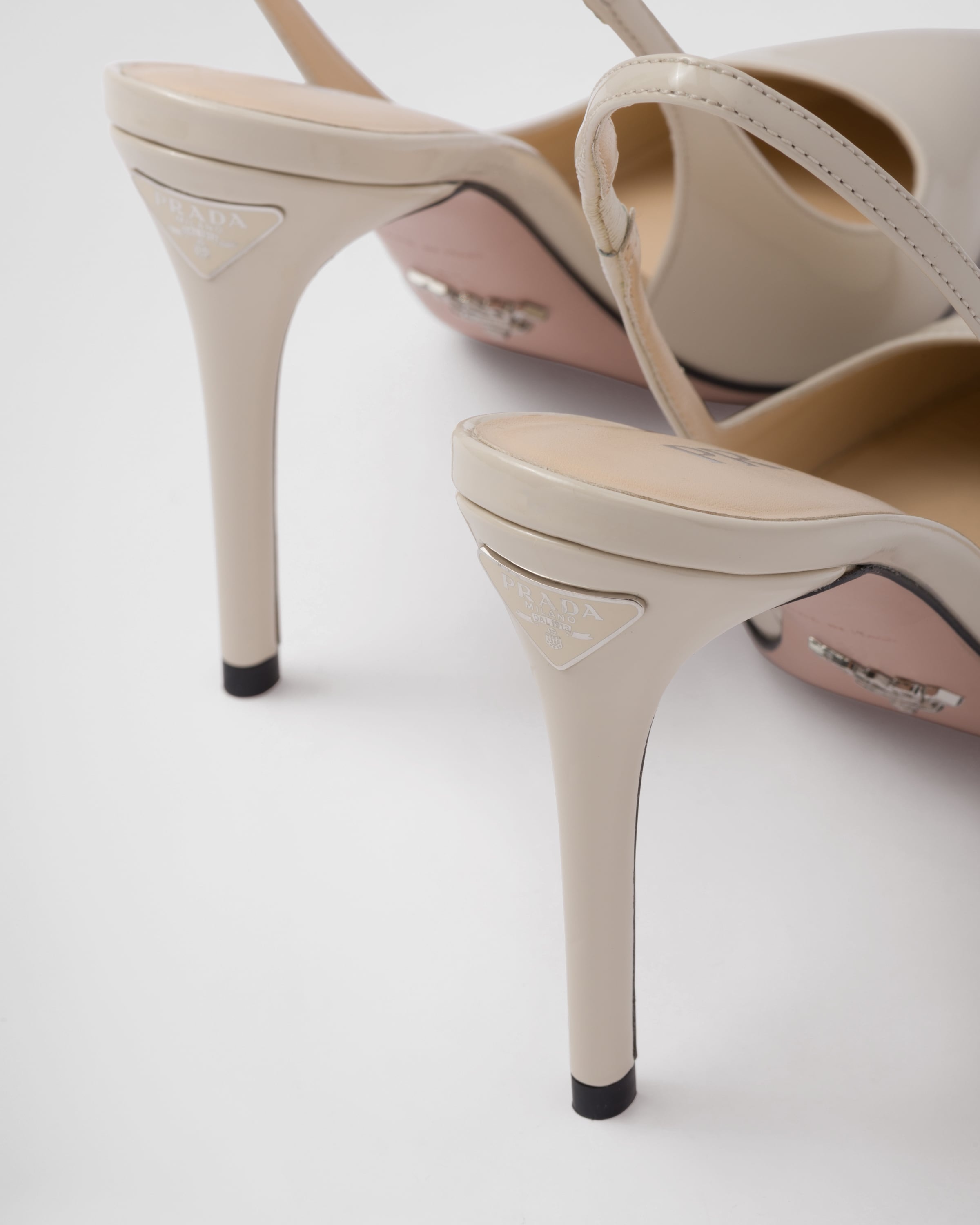 Patent leather slingbacks - 7