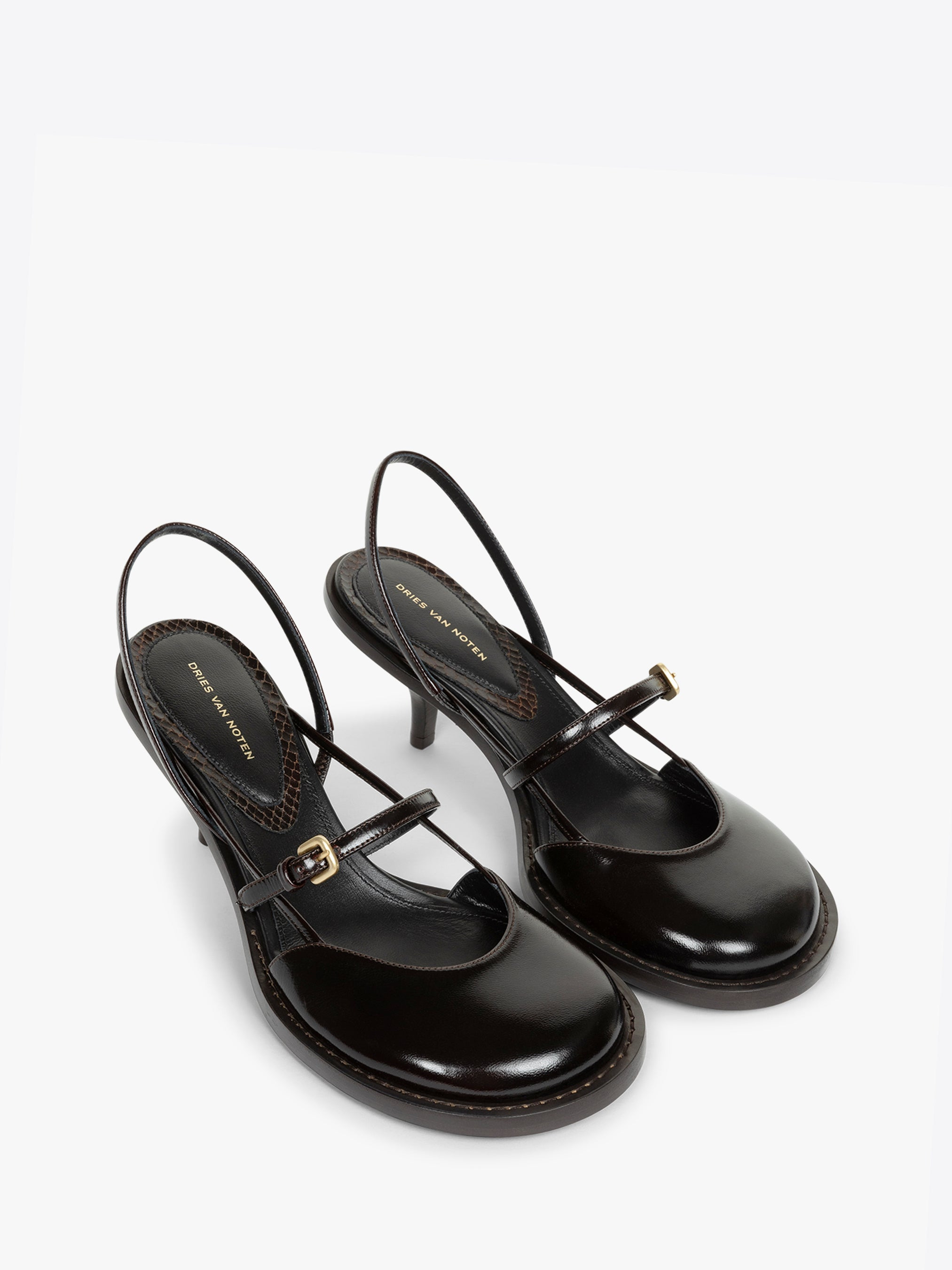 LEATHER SLINGBACK PUMPS - 3