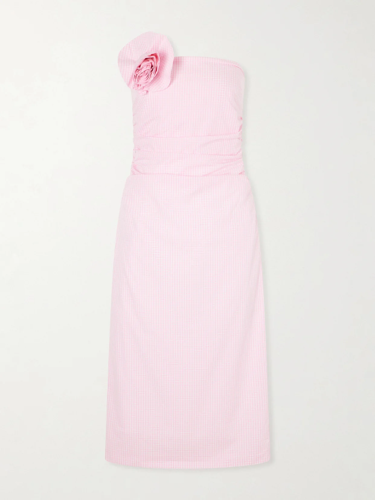 Vera Embellished Gingham Cotton Dress - 1
