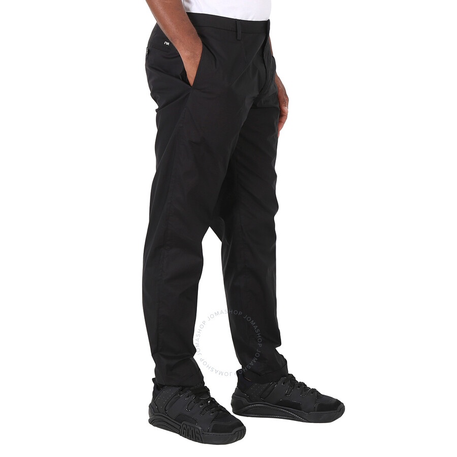 Emporio Armani Men's Black Ultra-Light Poplin Chinos - 4