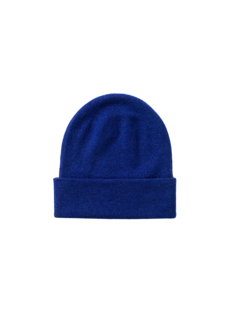 Braemar Blue Cashmere Beanie 3