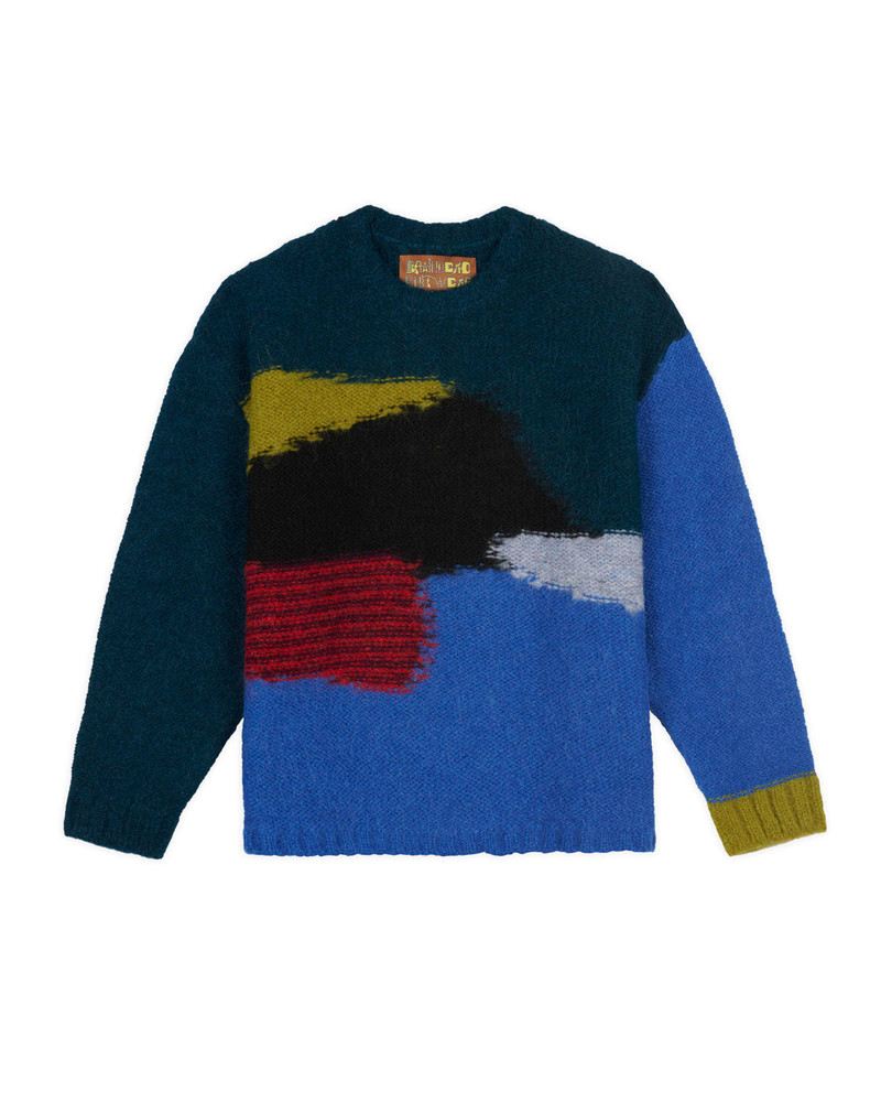 Boxy Knit Sweater - Blue 1